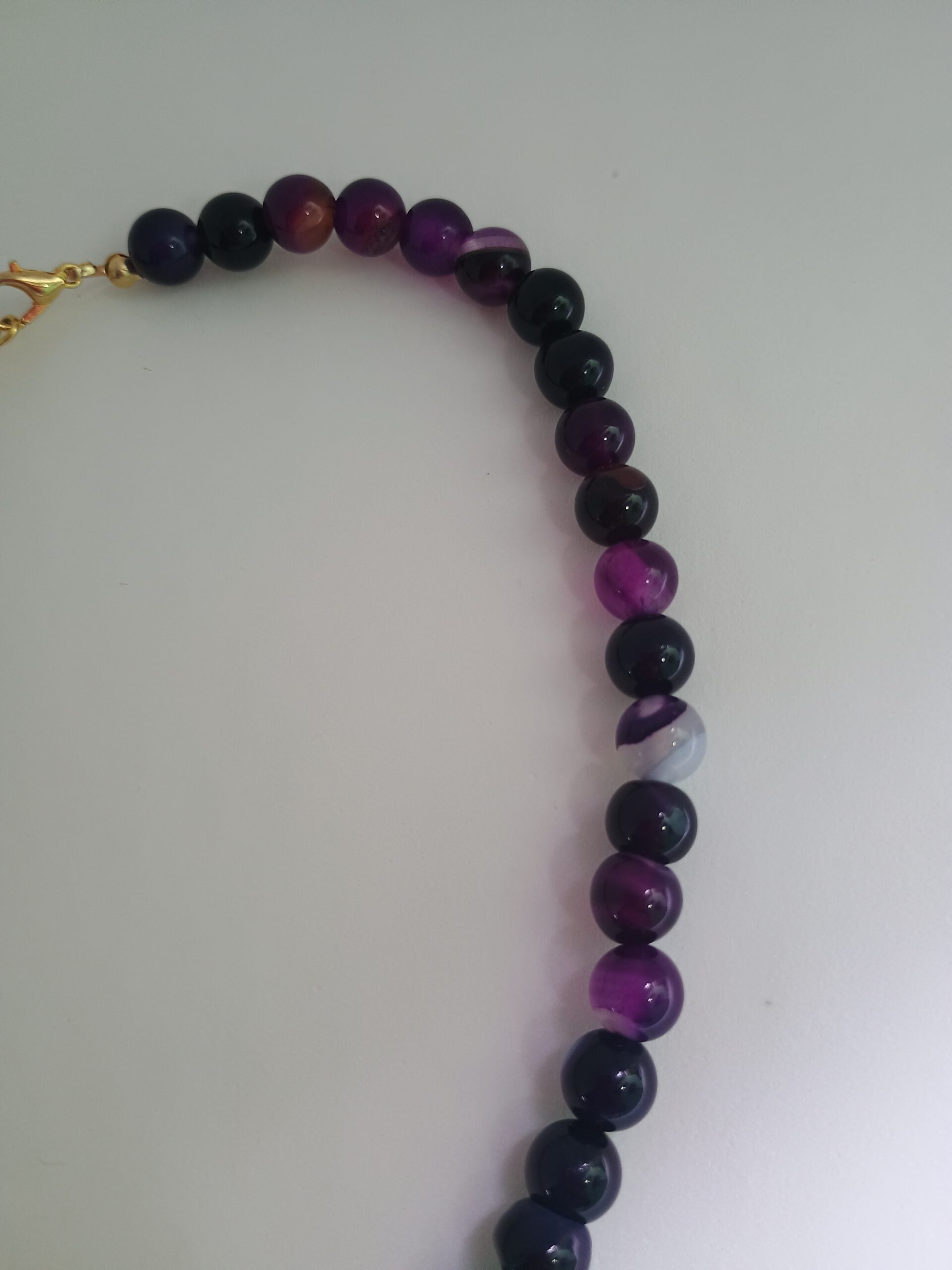 Colar de Ágata Roxa Tingida – Proteção e Intuição - Imagem 5