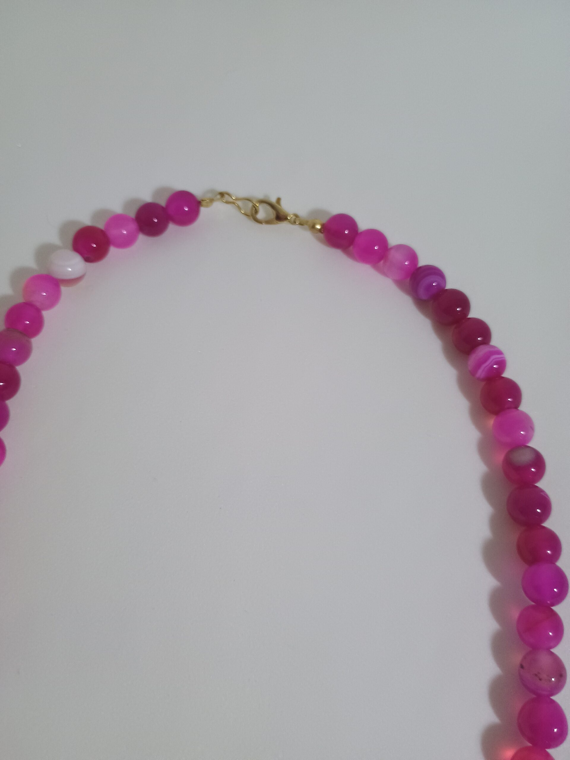 Colar de Ágata Rosa Tingida- Amor e Harmonia - Imagem 4