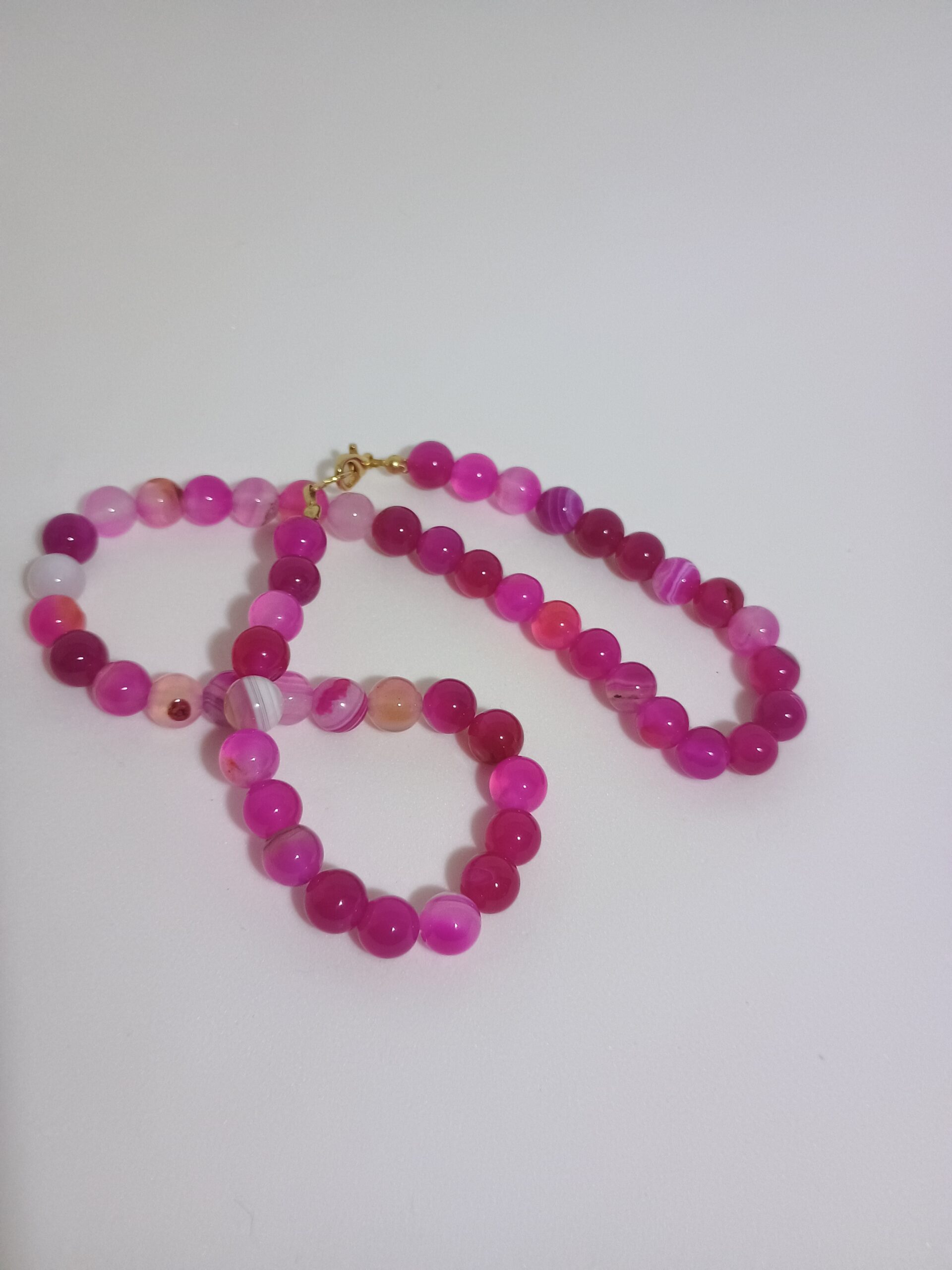 Colar de Ágata Rosa Tingida- Amor e Harmonia - Imagem 3