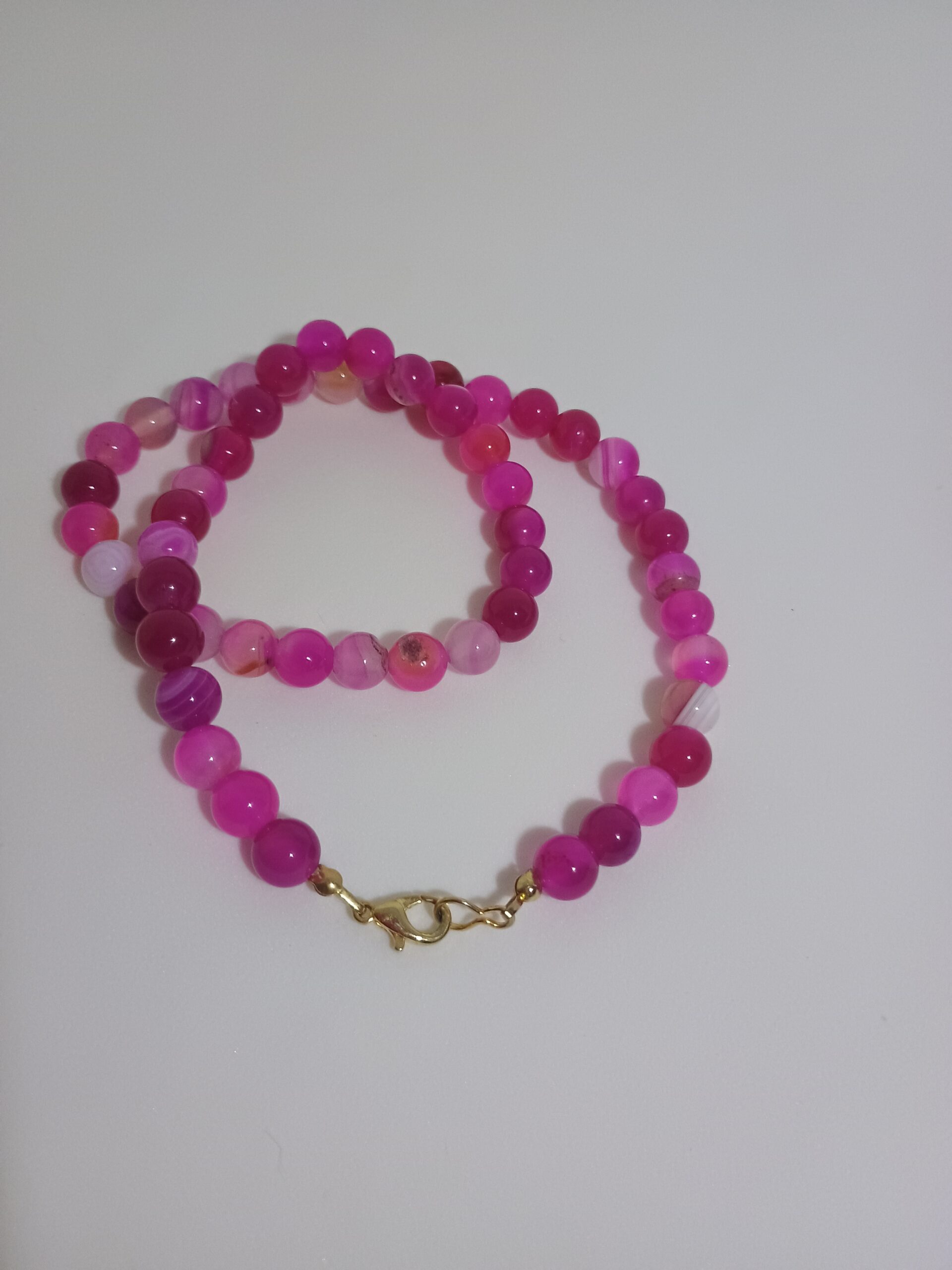 Colar de Ágata Rosa Tingida- Amor e Harmonia - Imagem 2